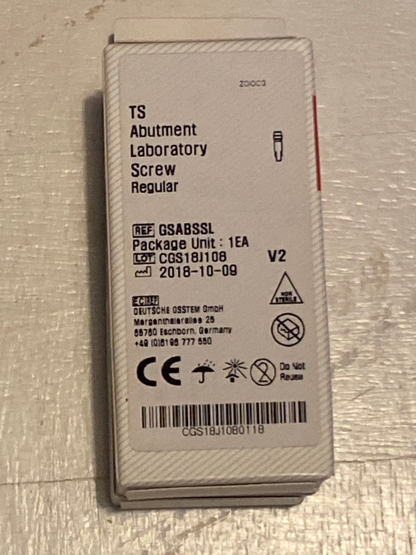 TS Abutment Laboratory Screw